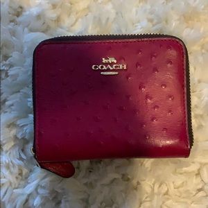 Zipped coach wallet